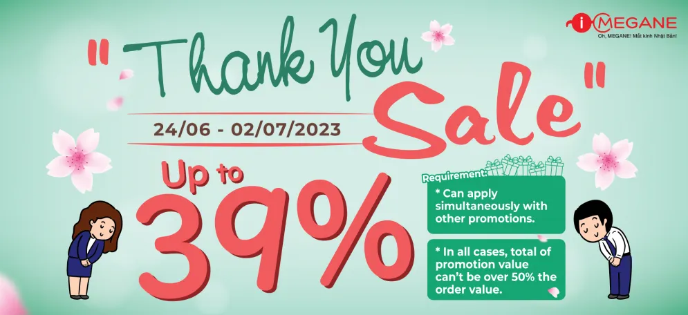 "THANK YOU SALE" PROMOTION - SALE UP TO 39%